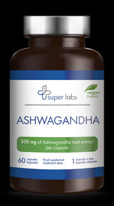 Ashwagandha KSM - 66 Extrait de 200 mg 60 gélules SUPER LABS